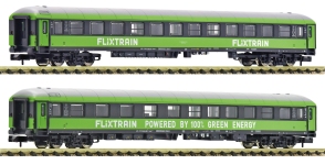Fleischmann 6260085 - N - 2-tlg. Set Personenwagen, Flixtrain, Ep. VI